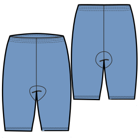 Moldes de confeccion para HOMBRES Shorts Ciclismo Calza 6938 SR